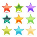 Multiple Coloured Stars Icon Pack